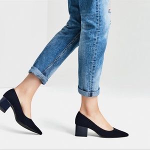 Zara Suede Block Heels